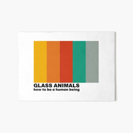 how to be a human being color palette Art Board Print