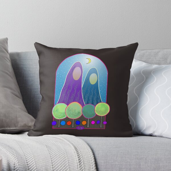 Sacred Mountains Throw Pillow