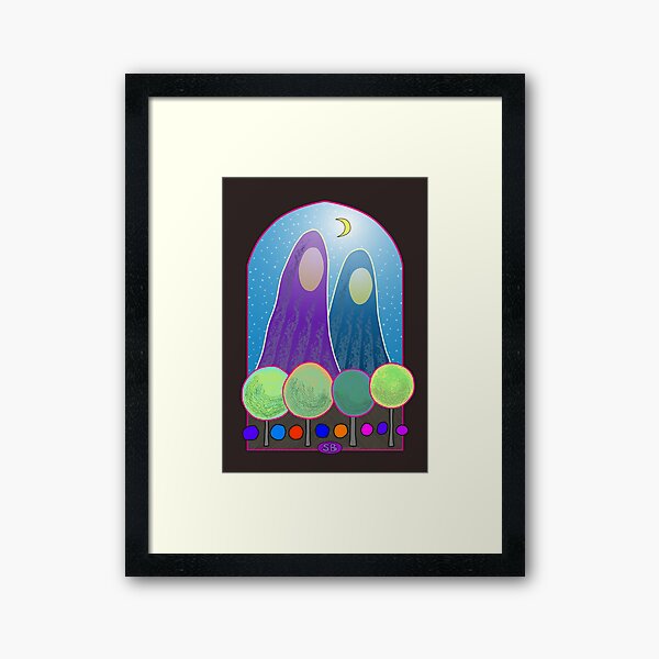 Sacred Mountains Framed Art Print