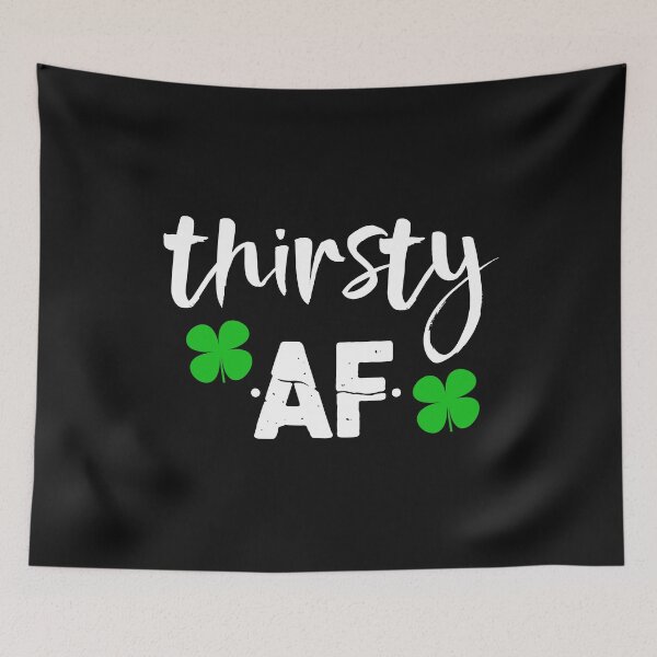 Item preview, Lucky St Patricks Day Thirsty AF Shamrock Gift designed and sold by Bendthetrend.