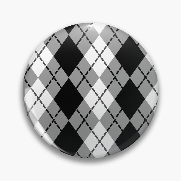 Item preview, Black and White Argyle designed and sold by Sharon Schwalbe.