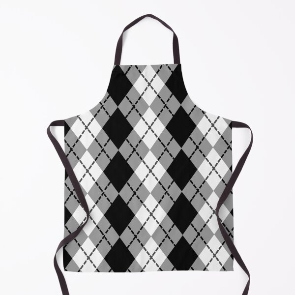 Item preview, Black and White Argyle designed and sold by Sharon Schwalbe.