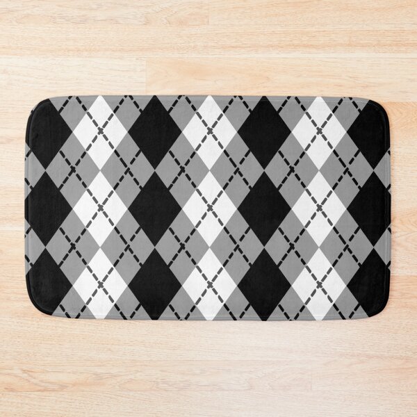 Item preview, Black and White Argyle designed and sold by Sharon Schwalbe.