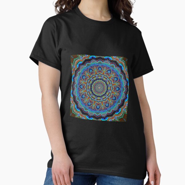 Vista previa del artículo con la obra «Mandala, art naif, mandala art, wall art, home deco, meditación, yoga, curación, actitud Zen», diseñado y vendido por SandrineK.