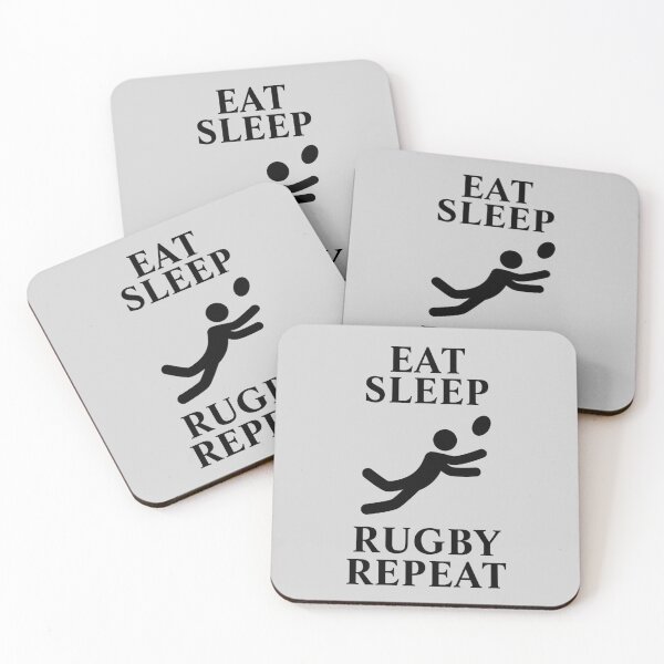 Item preview, Eat Sleep Rugby Repeat designed and sold by liftdesign.