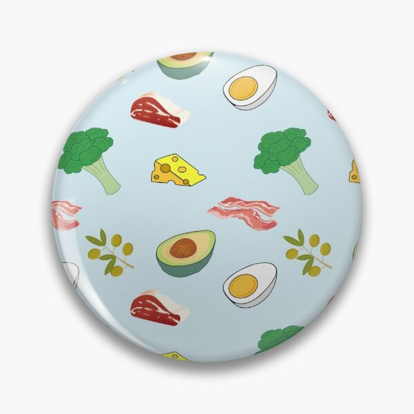 Item preview, Keto Diet High Fat Low Carb Food Pattern designed and sold by collegeplace.