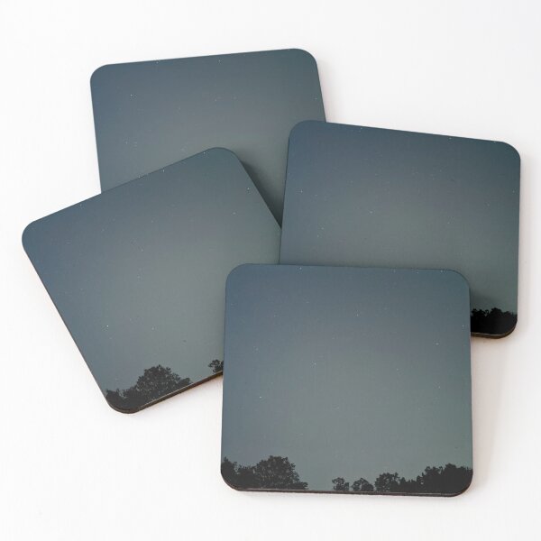 Item preview, Grey Starry Night Sky with Trees Silhouetted in the Foreground  designed and sold by PrettyLittlePic.