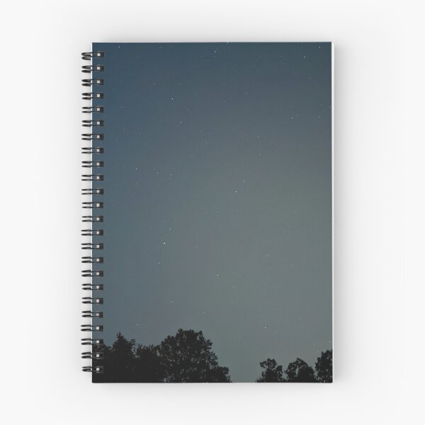 Item preview, Grey Starry Night Sky with Trees Silhouetted in the Foreground  designed and sold by PrettyLittlePic.