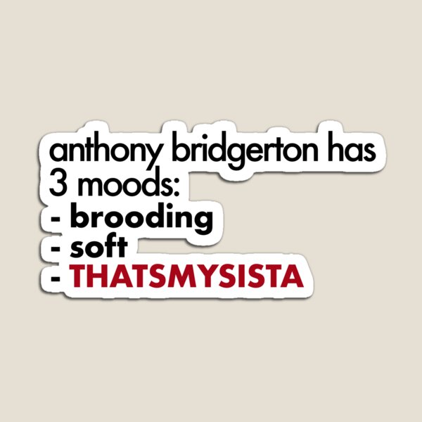 Aperçu de l'œuvre Anthony Bridgerton est une humeur créée et vendue par CaitlinCerys.
