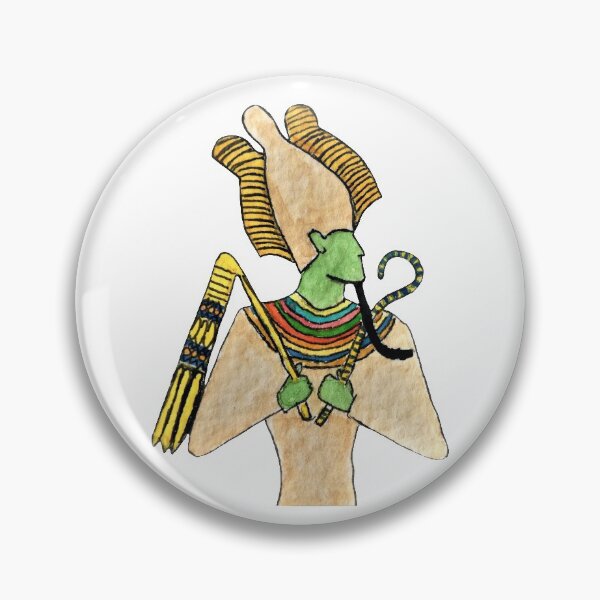 Item preview, Ancient Egyptian God Osiris Watercolor Painting designed and sold by WatercolorStore.