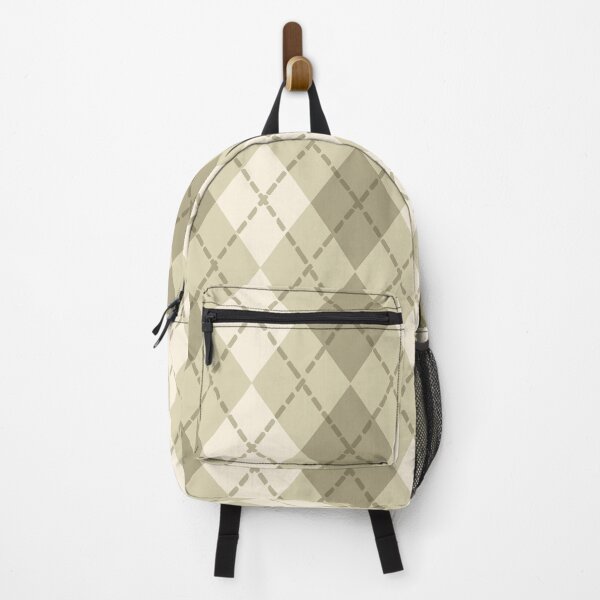 Item preview, Taupe and Cream Argyle 9 designed and sold by Sharon Schwalbe.