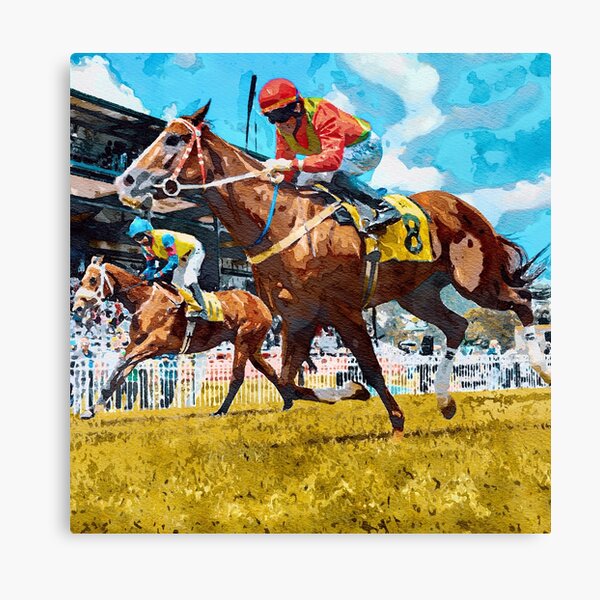 Item preview, Horse Racing Horseback Riding Jockeys In Race designed and sold by CreatedProto.