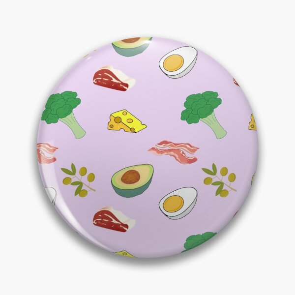 Item preview, Keto Diet High Fat Low Carb Food Pattern designed and sold by collegeplace.