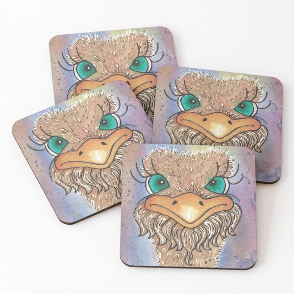 Item preview, Daft Old Bird wacky water colour Big bird, Ostrich   designed and sold by collydavid.
