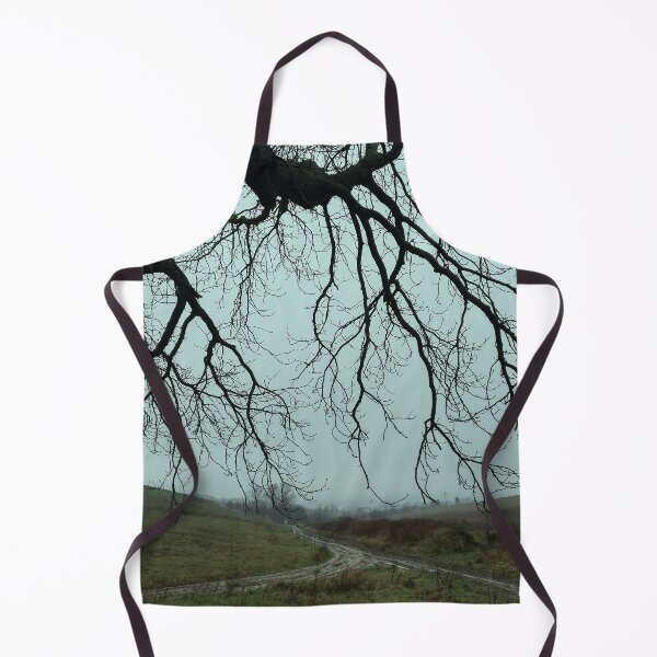 Item preview, Dirt Road with overhanging Horse Chestnut Branches in Winter at Piliscsev, Hungary designed and sold by Istvan Ocztos.