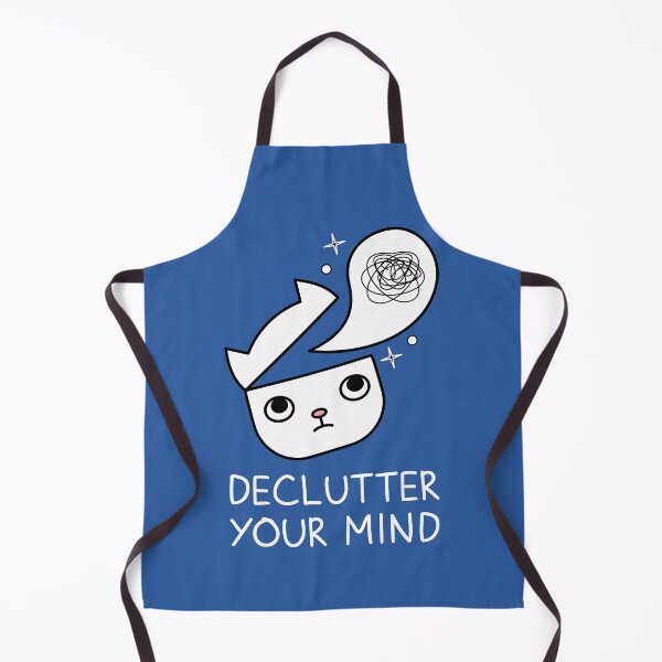 Item preview, Declutter Your Mind. White Cat designed and sold by TashaVector.