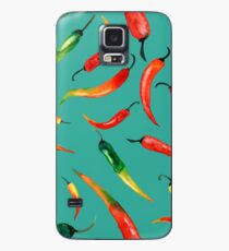 - Chilli pattern (turquoise) - Case/Skin for Samsung Galaxy