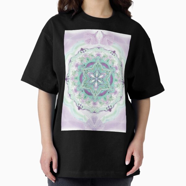 Vista previa del artículo con la obra «Mandala, art naif, mandala art, wall art, home deco, meditación, yoga, curación, actitud Zen», diseñado y vendido por SandrineK.