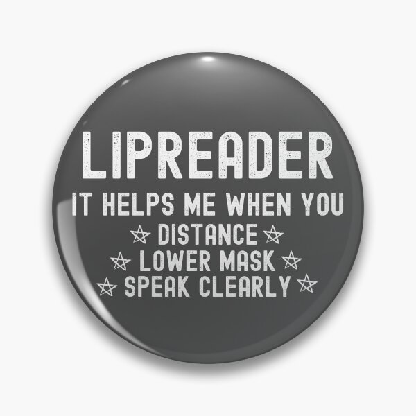 Item preview, Lipread - Lipreading - Lip Read - Lip Reading - Lipreader - Lip Reader Facemask - Masks For Lip Reading designed and sold by WonderWear.