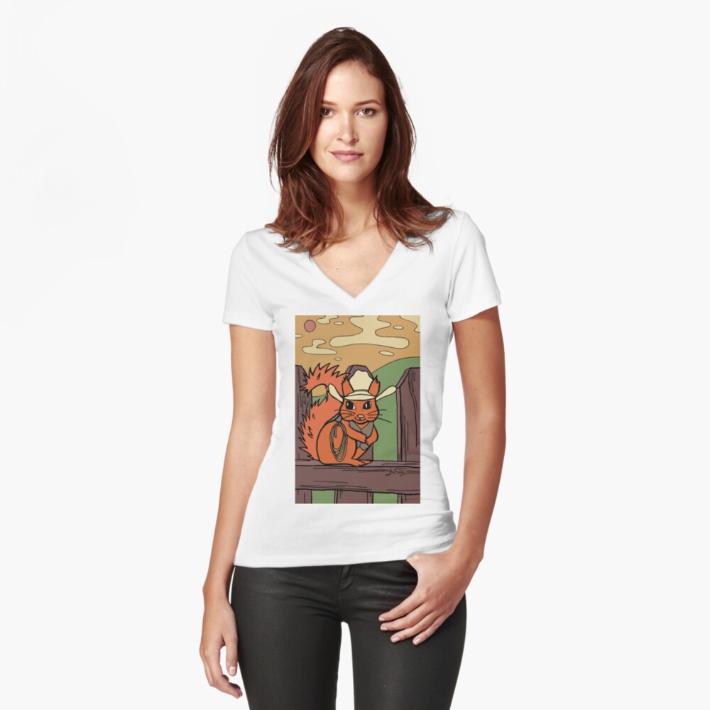 Item preview, Fitted V-Neck T-Shirt designed and sold by Otter-Grotto.