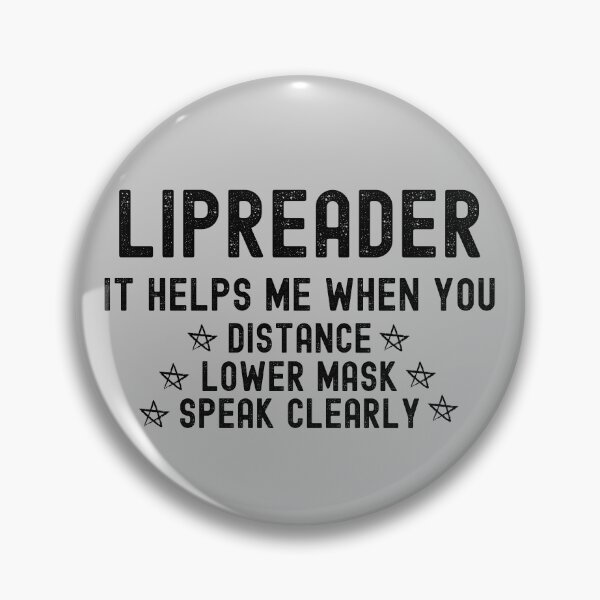 Item preview, Lipread - Lipreading - Lip Read - Lip Reading - Lipreader - Lip Reader Facemask - Masks For Lip Reading designed and sold by WonderWear.