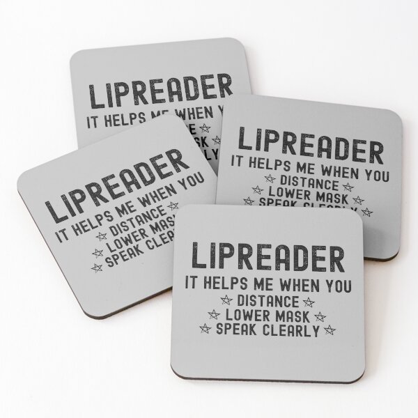 Item preview, Lipread - Lipreading - Lip Read - Lip Reading - Lipreader - Lip Reader Facemask - Masks For Lip Reading designed and sold by WonderWear.