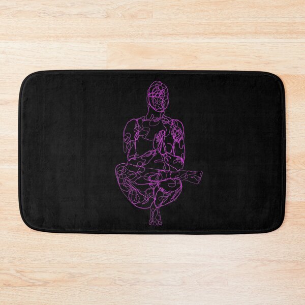 Item preview, Contour Line Yoga-Crown Chakra Squat Prayer Pose  designed and sold by FranksArtWorld.