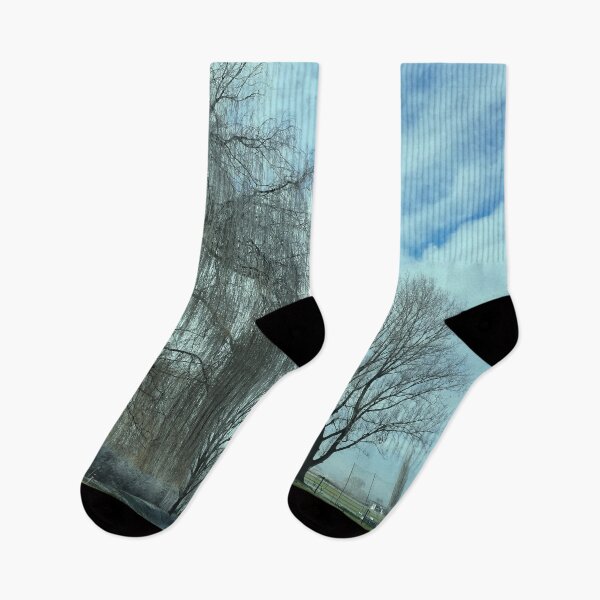 Item preview, Soccer Field with Willow in Winter at Piliscsev, Hungary designed and sold by Istvan Ocztos.