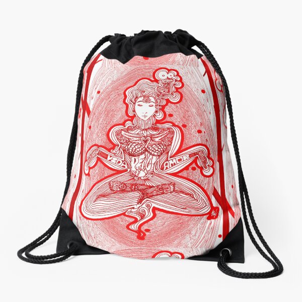 Vida Amor Meditation Drawstring Bag