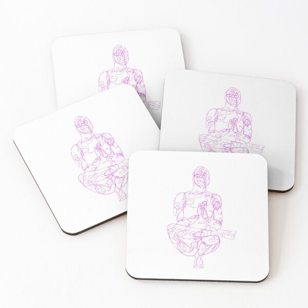 Item preview, Contour Line Yoga-Crown Chakra Squat Prayer Pose  designed and sold by FranksArtWorld.