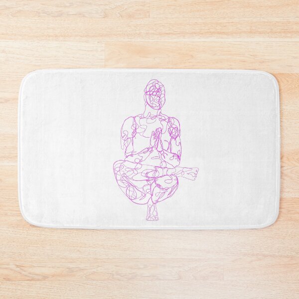 Item preview, Contour Line Yoga-Crown Chakra Squat Prayer Pose  designed and sold by FranksArtWorld.
