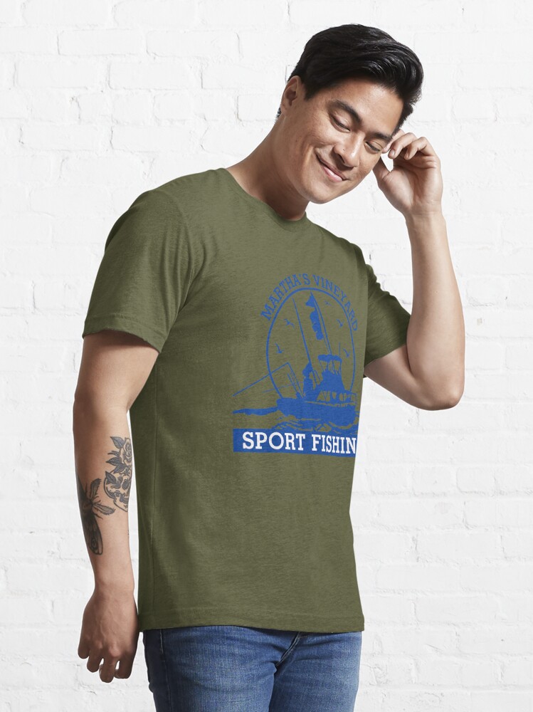 Martha's Vineyard Sport Fishing Fishing Essential T-Shirt | Redbubble