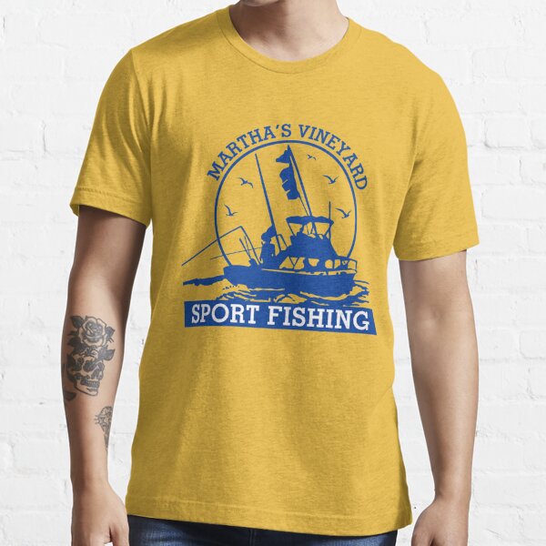 Martha's Vineyard Sport Fishing Fishing Essential T-Shirt | Redbubble