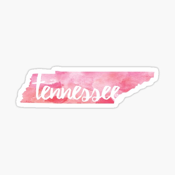 Item preview, Tennessee - pink watercolor designed and sold by gracehertlein.