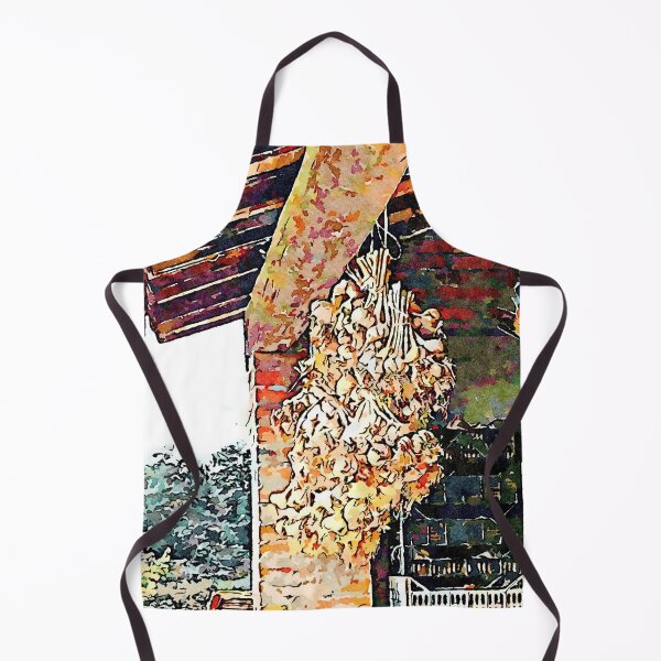 Item preview, Hortus Conclusus: garlic braids and rolled-up sacks hang in the attic designed and sold by Giuseppe Cocco.