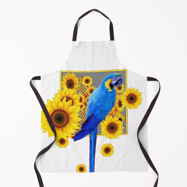 Artikelvorschau, BLUE MACAW & SUNFLOWERS PATTERN ART entworfen und verkauft von sharlesart.