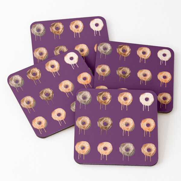 Item preview, Doughnut  Coppery metallic purple trendy pack designed and sold by theinkypensieve.