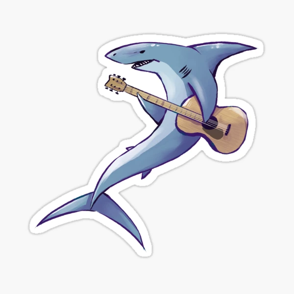 Guitar Fish Vinyl Sticker – The Regal Find