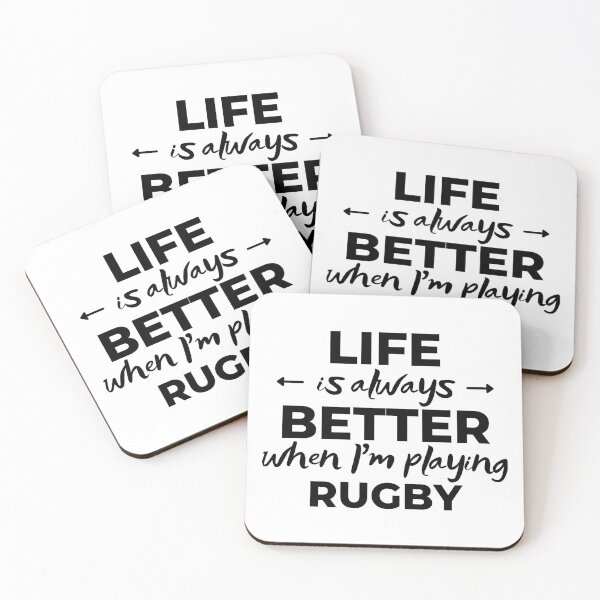 Item preview, Life is always better when I'm playing rugby designed and sold by TheGreenGoat.