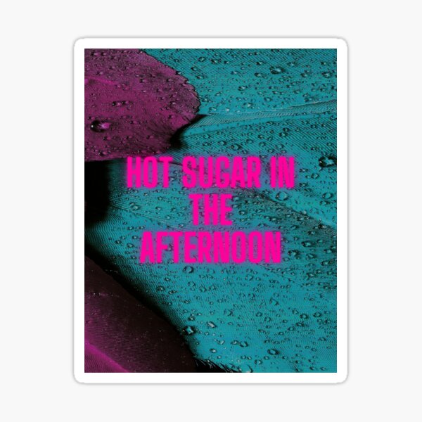 "glass animals hot sugar" Sticker for Sale by theeggplant Redbubble