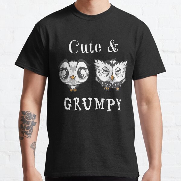 Cute and grumpy Owls Classic T-Shirt