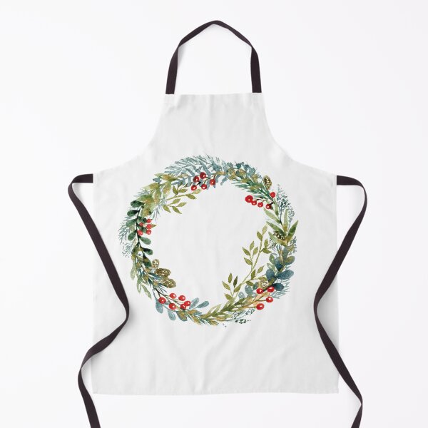 Item preview, Winter Wreath - Watercolor Leaves and Twigs Warm Colors designed and sold by AlicjaCurioseur.