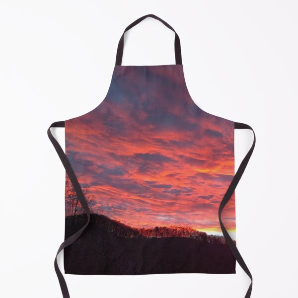 Item preview, Colorful Orangey Pink Sunrise illuminating the Clouds in the Morning Sky designed and sold by PrettyLittlePic.