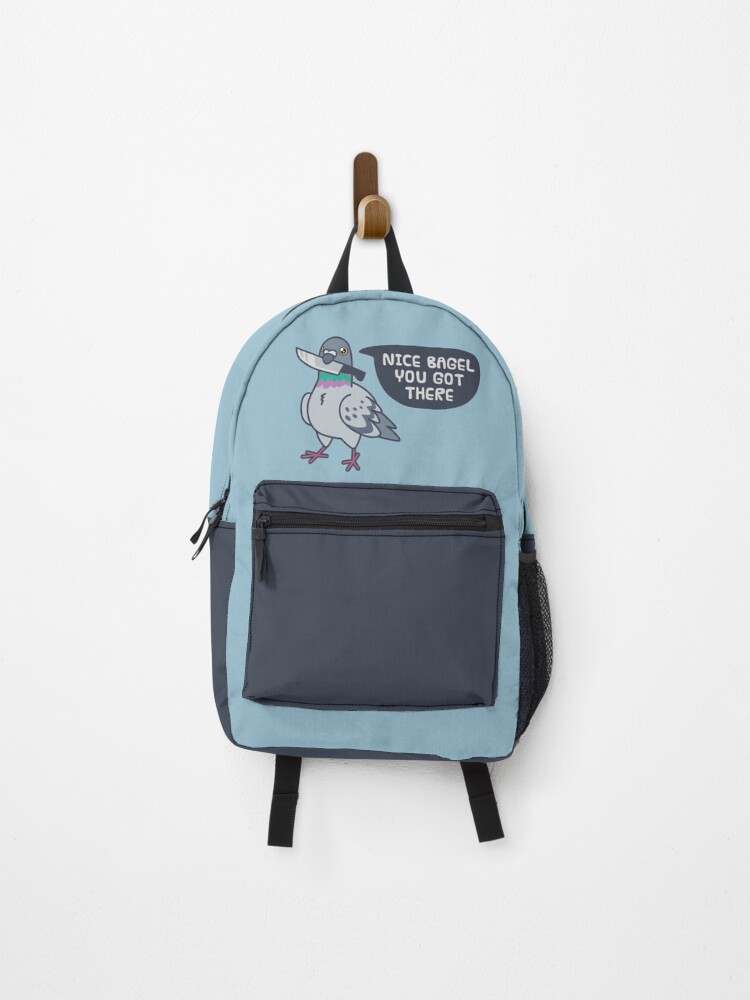 Thumbnail 1 of 3, Backpack, Cute Pigeon With A Knife designed and sold by ElectricFangs.