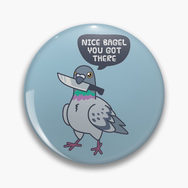 Item preview, Cute Pigeon With A Knife designed and sold by ElectricFangs.