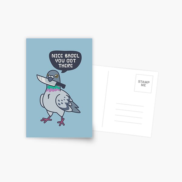 Item preview, Cute Pigeon With A Knife designed and sold by ElectricFangs.