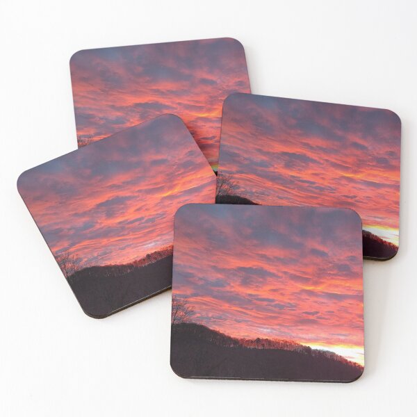 Item preview, Warm Pastel Sunrise illuminating the Clouds in the Morning Sky designed and sold by PrettyLittlePic.