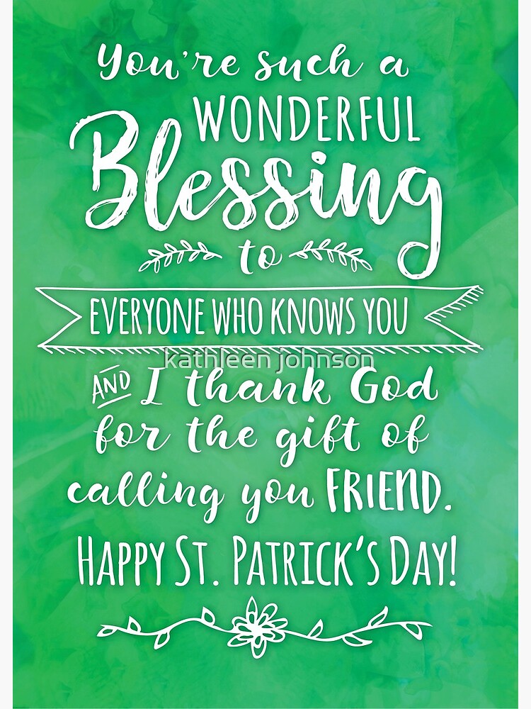 A Cardinals Blessing And Holliday Greeting For St. Patrick's Day