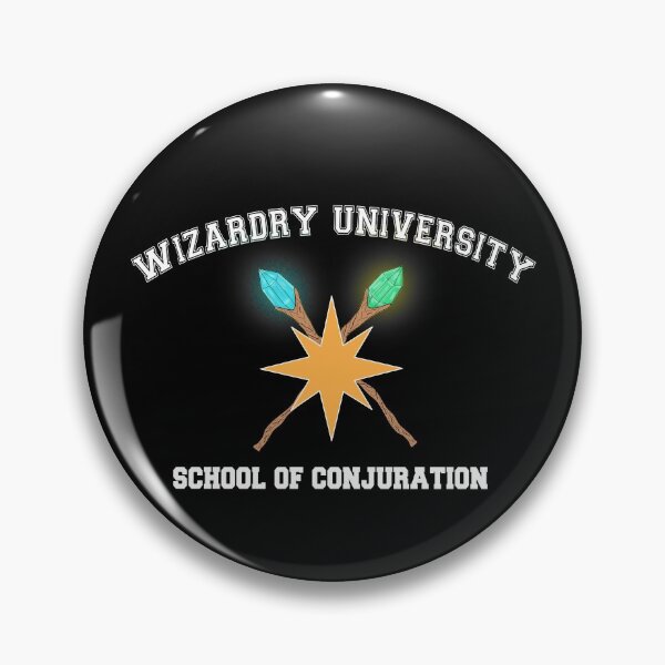 Item preview, Wizardry University - School of Conjuration white for black/dark background designed and sold by Deromilly.