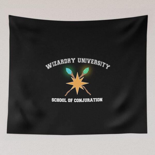 Item preview, Wizardry University - School of Conjuration white for black/dark background designed and sold by Deromilly.